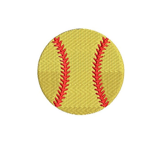 Softball Baseball Mini Design File for Embroidery Machine