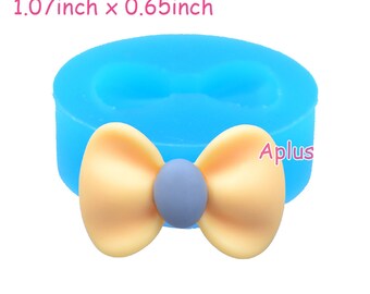 FYL397 27.4mm Kawaii Ribbon Silicone Mold - Bow Mold Sugarcraft, Fondant, Jewelry, Cookie Biscuit, DIY Handmade, Resin Clay Mold