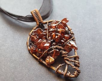 Mothers day gift, Tree-of-Life Necklace, Tree-of-Life Pendant, Mothers day Jewelry, Copper Tree-of-Life, Birthstone Necklace for Mom