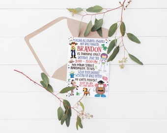 Printable Toy Story Birthday Invitation (Kids Birthday Invitation)