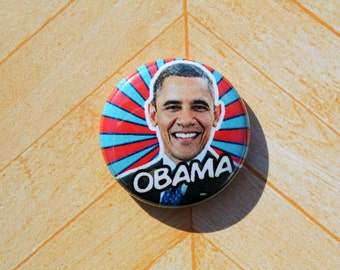 President Barack Obama Democrat- One Inch Pinback Button Magnet