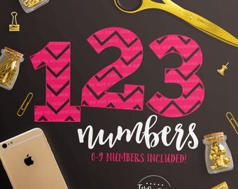 Chevron Numbers svg, Birthday svg, Birthday Number svg, svg Chevron Number, Number svg, eps, dxf, png Cut Files for Silhouette for Cricut