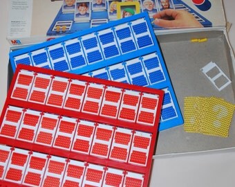 Vintage Guess Who Game 1987 Milton Bradley For Parts Replacement Vintage Guess Who Game 1987 Milton Bradley For Parts Replacement