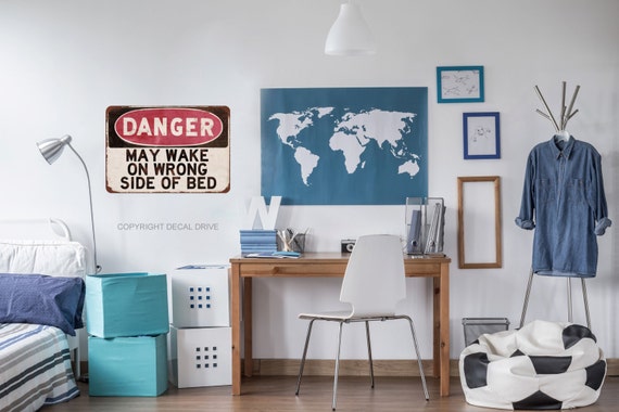 Teen Boy Wall Decor teen wall decals teen bedroom decor danger sign teen boy Teen Boy Wall Decor teen wall decals teen bedroom decor danger sign teen boy