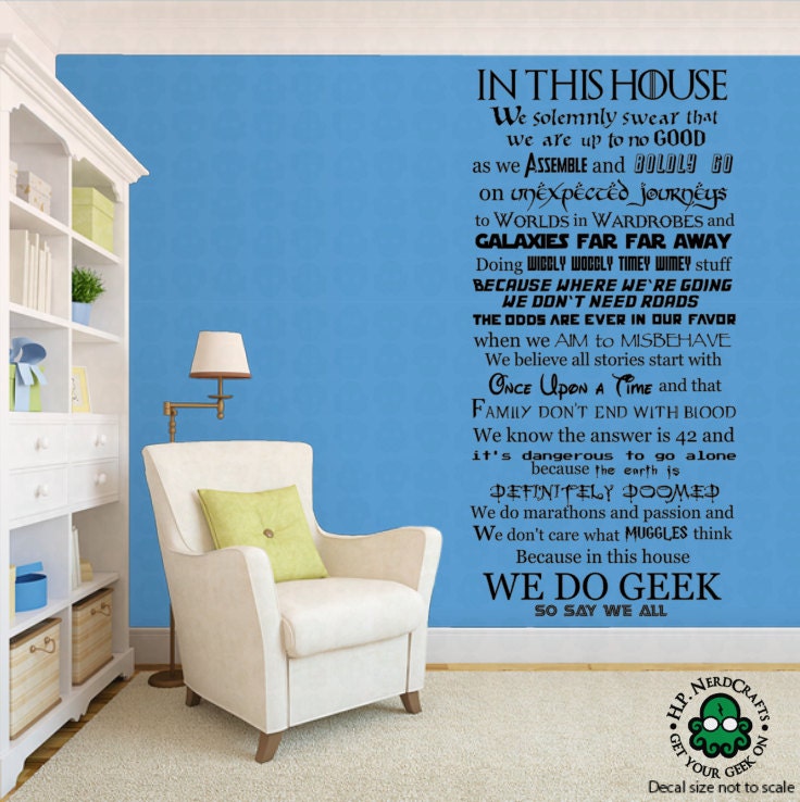 We Do Geek Wall Decal by HPNerdCrafts on Etsy