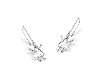 Best Friends jewerly 18K Gold Plated Earing Spiral black beads drop earrings brincos SMTPE255