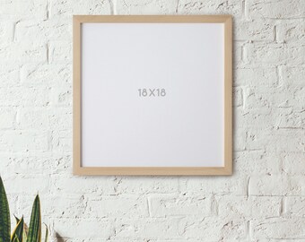 18x18 Picture Frame, Square Frame, Art Print Frame, Art Frames, Photo Frame, Craft Frames, Wedding, Gallery Wall frame Large Square Frame