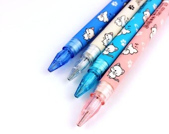 Kitten Mechanical Pencil, Cute Kawaii, School Supplies, Stationary Journal Writing, Little Cats