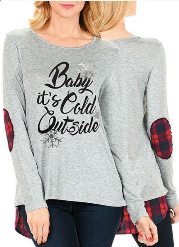 bebe it's cold outside sweatshirt