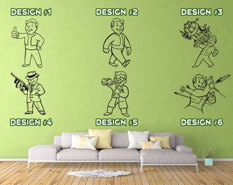 Fallout Video Game - 18 Designs - Vinyl Wall Decals - Multiple Colors - Pip Boy - Vault - Bethesda - Nuka Cola
