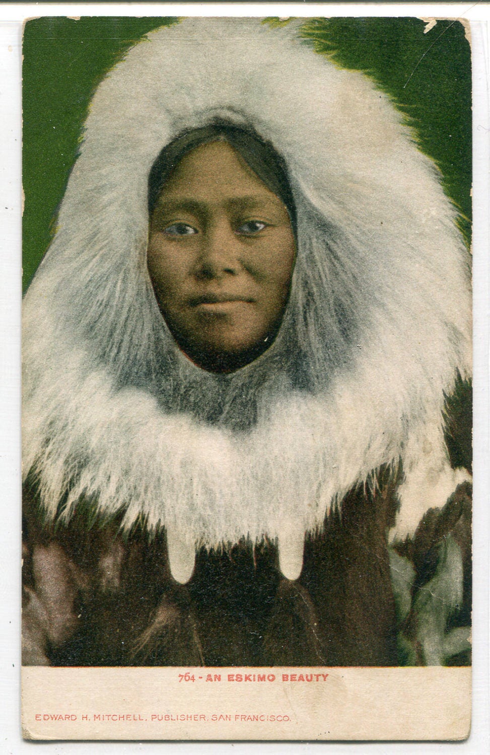 Eskimo Beauty Woman Ethnic 1907c postcard