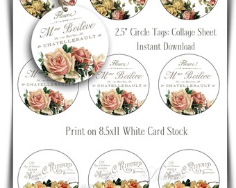 Shabby chic tags | Etsy