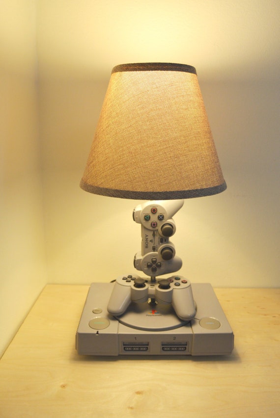 Playstation Desk Lamp PS1 Console and Controller Sculpture