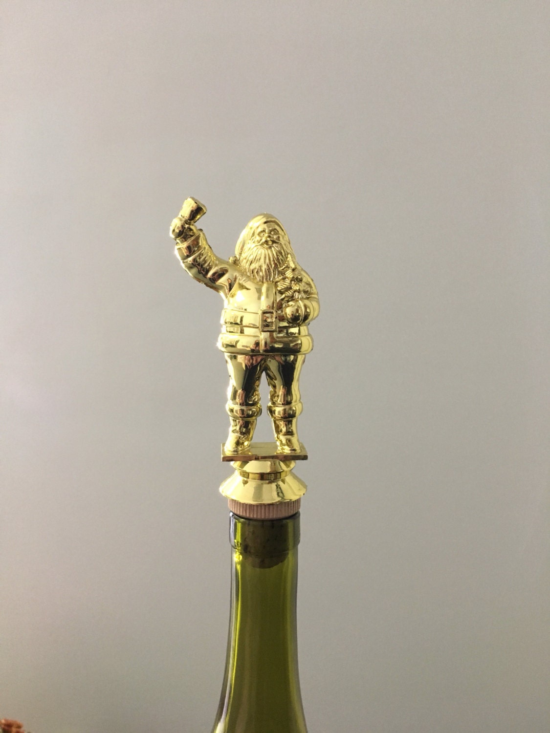 Santa Wine Stopper Santa Bottle Topper Christmas Wine Gift