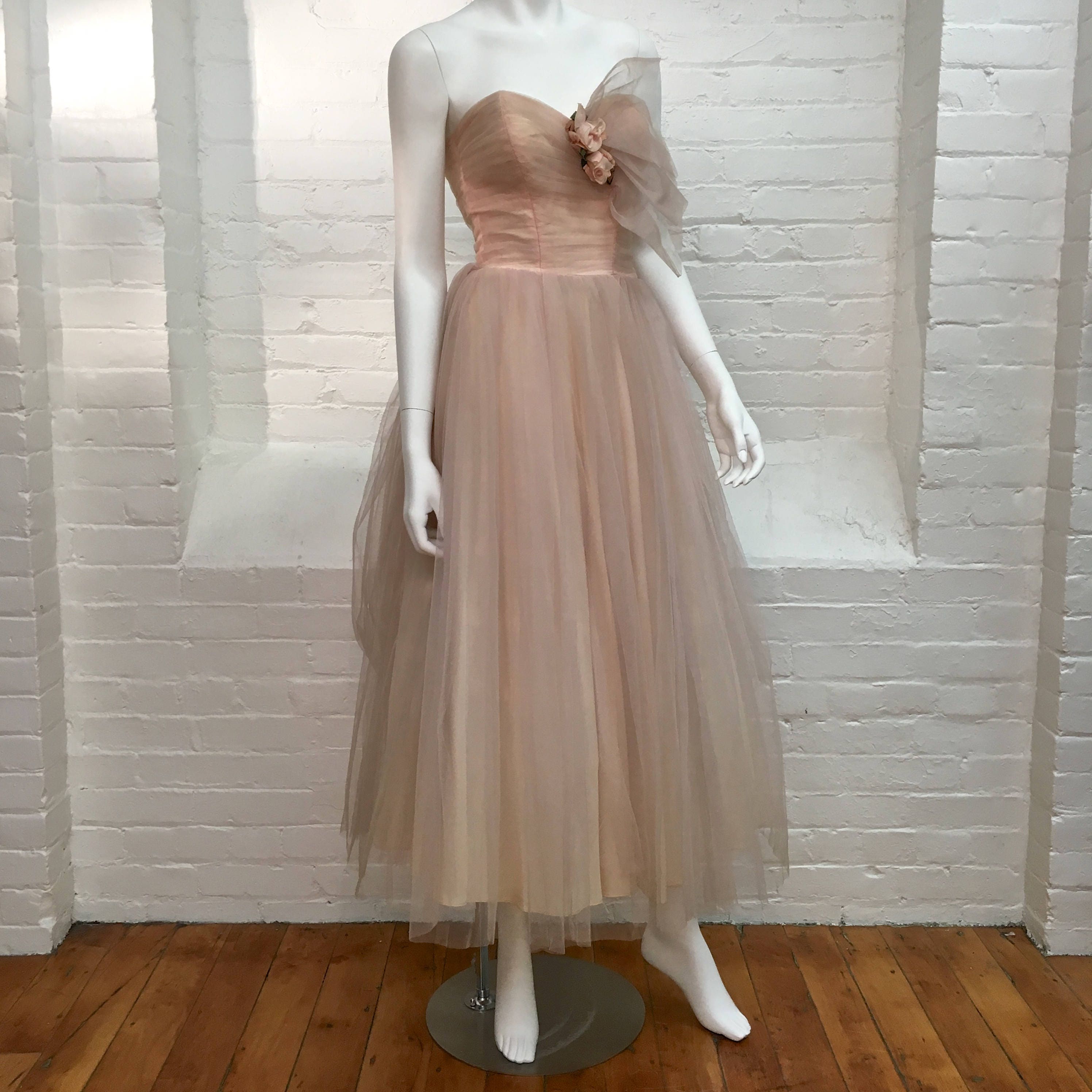 Vintage Tulle Prom Dress