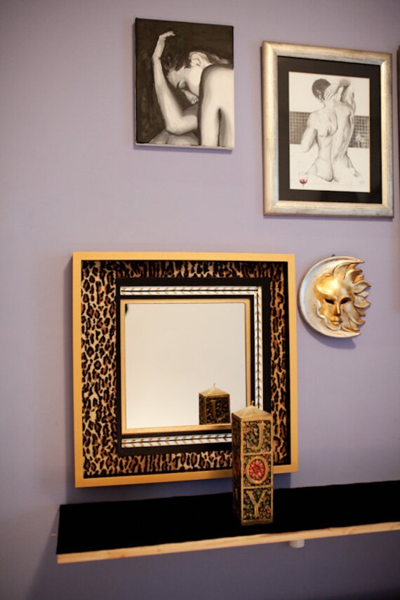 Mirror Wall Mounted Frame Unique African Design African