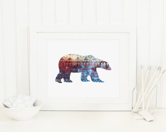 Bear Wall Art bear wall art | etsy Bear Wall Art bear wall art | etsy
