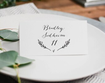 Rustic Wedding Place Cards, Wedding Place Settings, Place Cards Wedding, Wedding Table Cards, Wedding Escort Card, Calligraphy Script