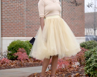 Full midi Tulle Skirt