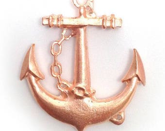 1 followers anchor, bright copper, 43mm, 1 piece, marine, ship anchor