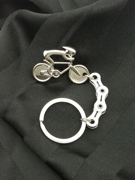 Bicycle Keyring Recycled Bicycle Chain Key Chain Bike Chain