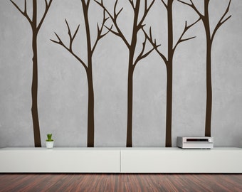 Winter Tree Wall Decal - Tree Decal - Tree Wall Sticker - Wall Decal