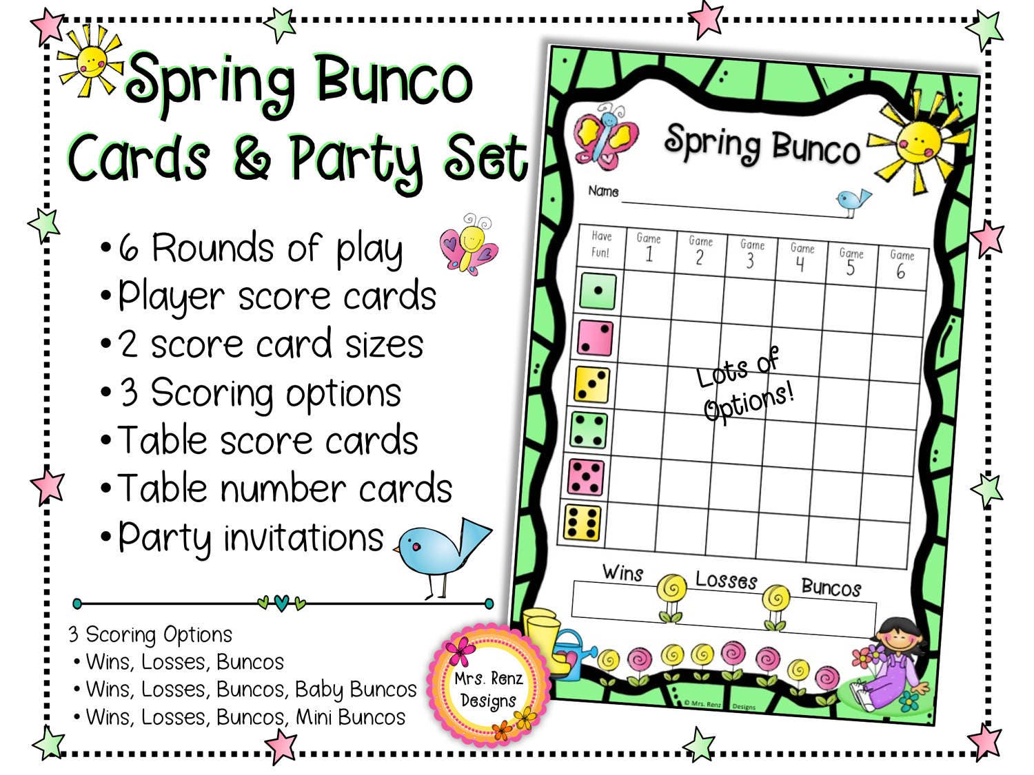 spring-bunco-cards-spring-bunco-scorecards-with-party