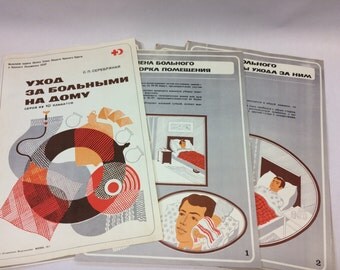 10pcs vintage first aid posters nursing posters medical posters soviet russia posters cold war era