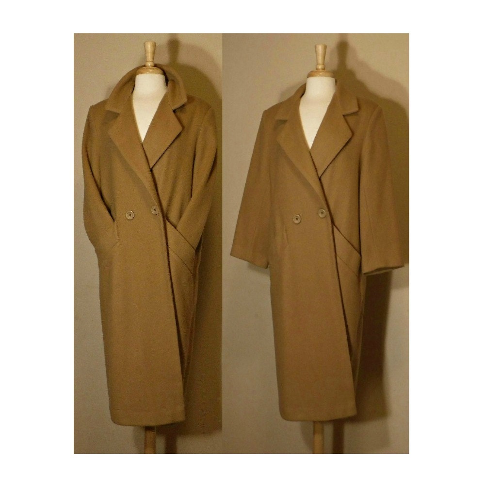 Women's Vintage Coat long coat wool coat by OpenMarketVintage