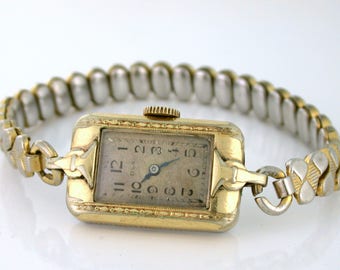Vintage Elgin Ladies Watch with Stretch Band circa 1927-37 - WAT10050