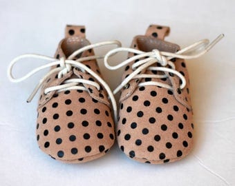 FREE SHIPPING! Oxford Baby Shoes, Baby Moccasins, Leather Baby Lace Up Boot, Baby Boy Moccs, Baby Oxford Shoes, Baby Shower Gift