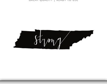 Tennessee Home State Outline Graphic Cut Files Included