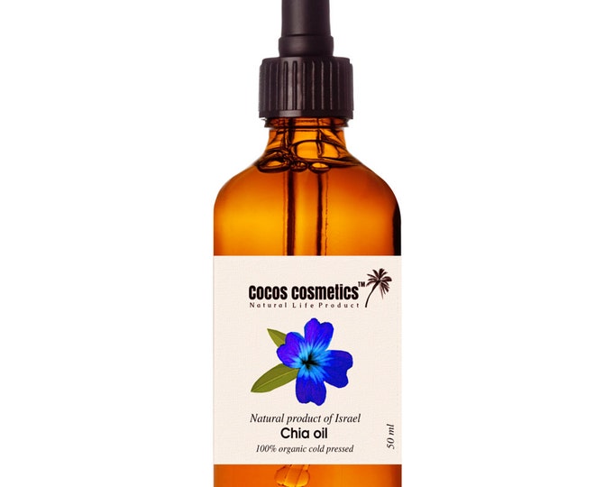 Chia seed oil - Organic cold pressed 100% natural chia seed oil, undiluted & vegan friendly