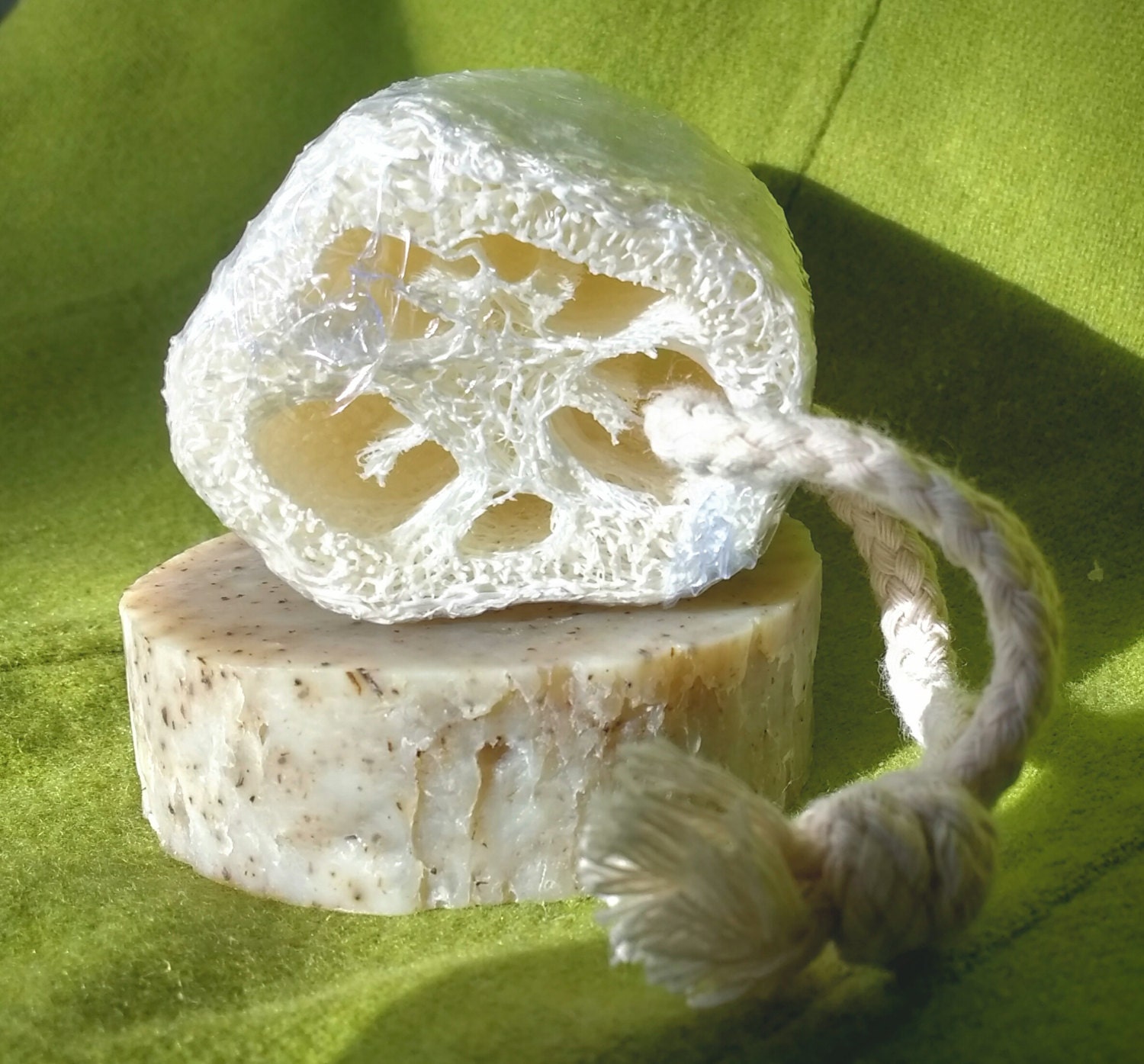 Luffa Bath Scrub 4 inch natural loofah exfoliating Bath