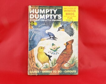 Humpty Dumpty Magazine November 1964 Winter Birds Magazine for Little Children