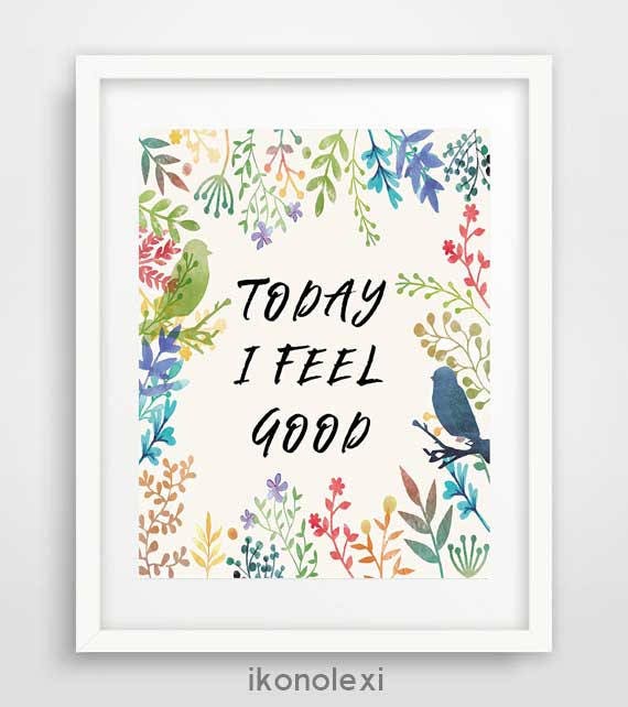 Inspirational wall art typography art positivity quotes