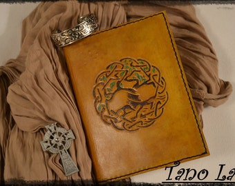 Livre en cuir BoS-5’’x7’’-femme arbre main image 1