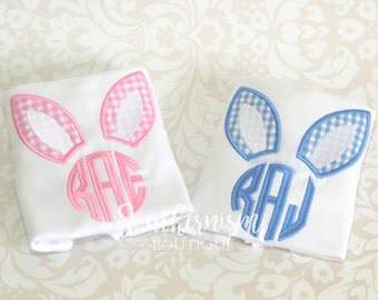 Sibling Easter Shirt, boys Easter Shirt, Monogram Easter Shirt, Seersucker Shirt, Gingham Easter Shirt, boy Easter, blue Gingam, blue seers