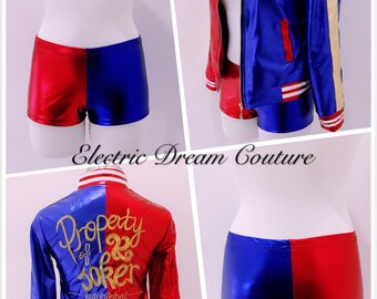 Harly Quinn Shorts, Harly Quinn Outfit, Harly Quinn of Suicide Squad, haeley Quinn Custome,Harley Quinn Cosplay, halloween outfit, Festival