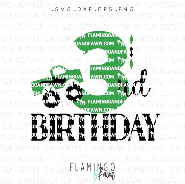 Download 3rd birthday svg third birthday svg monster truck svg svg