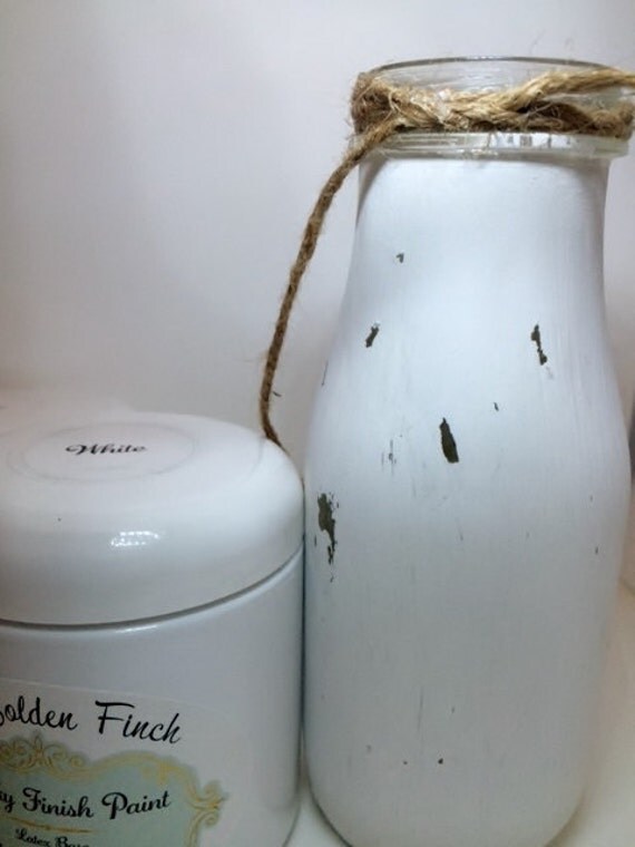 White Chalky Finish Paint 4 oz Furniture Paint Distressing