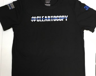 thin blue line christmas shirt