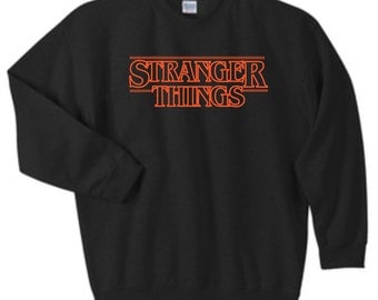 Stranger Things Sweatshirt, Stranger Things Crewneck Sweatshirt, Sizes S-5XL, Gift for Her, Gift for Him. 18000