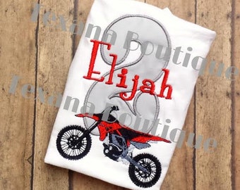 dirtbike birthday shirt