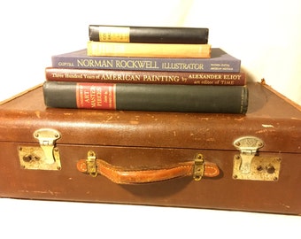 1940s Suitcase/Vintage Leather Traincase