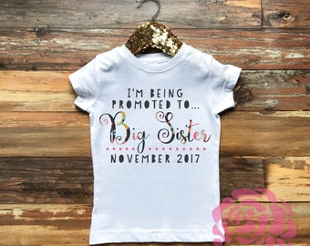 In My Big Sister Era Shirt Big Sister Era T-Shirt - Toddler Big Sister Announcement Shirt For Baby Girls Big Sister Shirts For Girls Size 10 12 - Foto 6