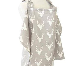 Woodlands | Gray and White Nursing Cover