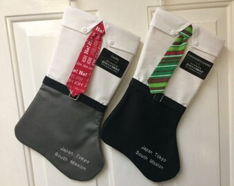 LDS (Mormon) Elder Missionary or Business Man Christmas stocking