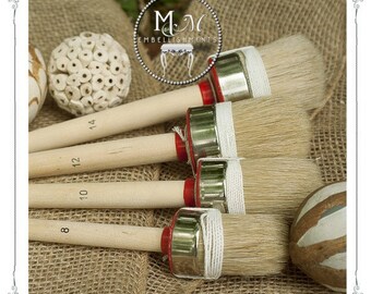 HQ Pure Bristle Round Paint and Wax Brush, wise owl brush