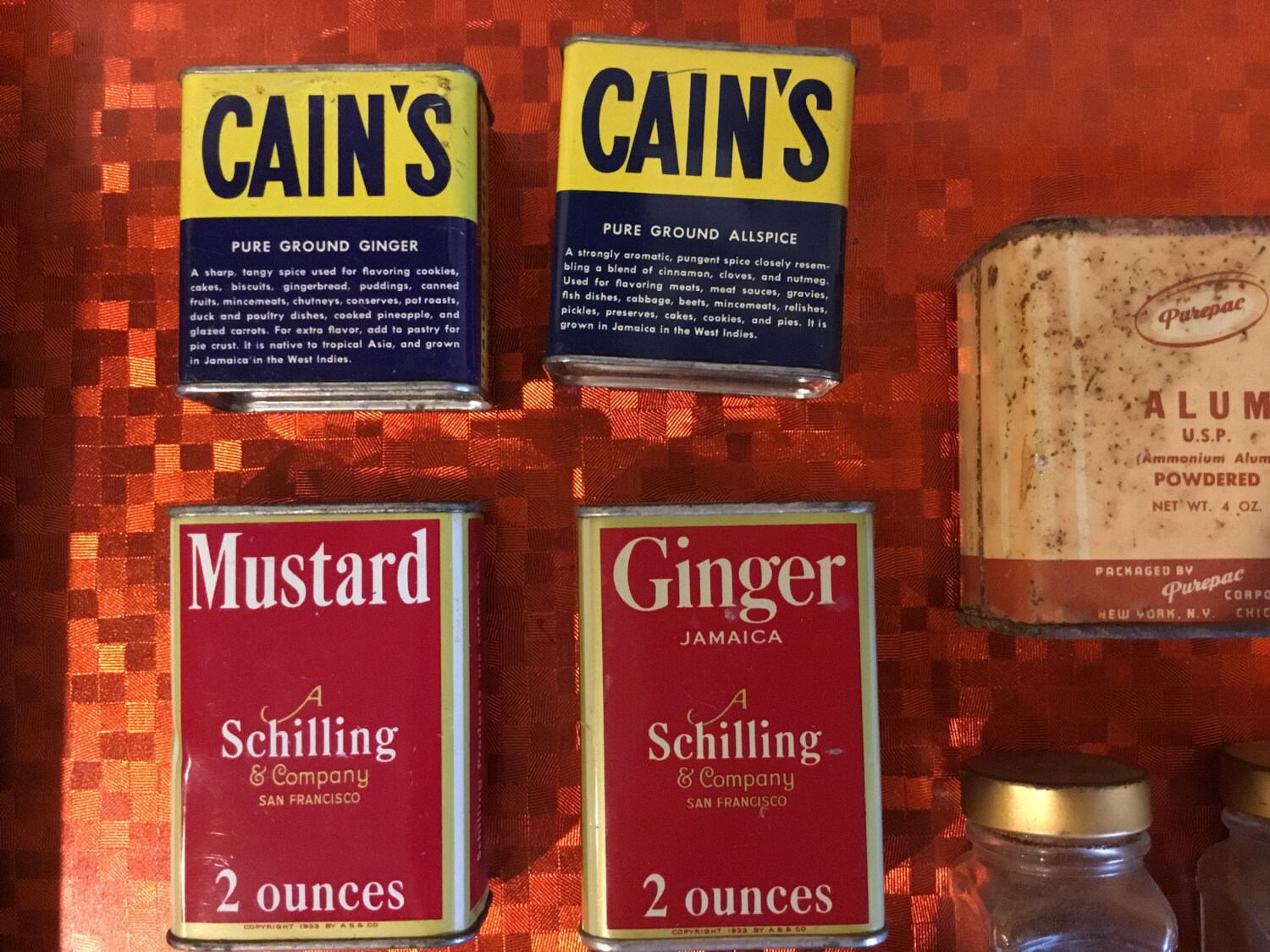 Vintage Spice Containers